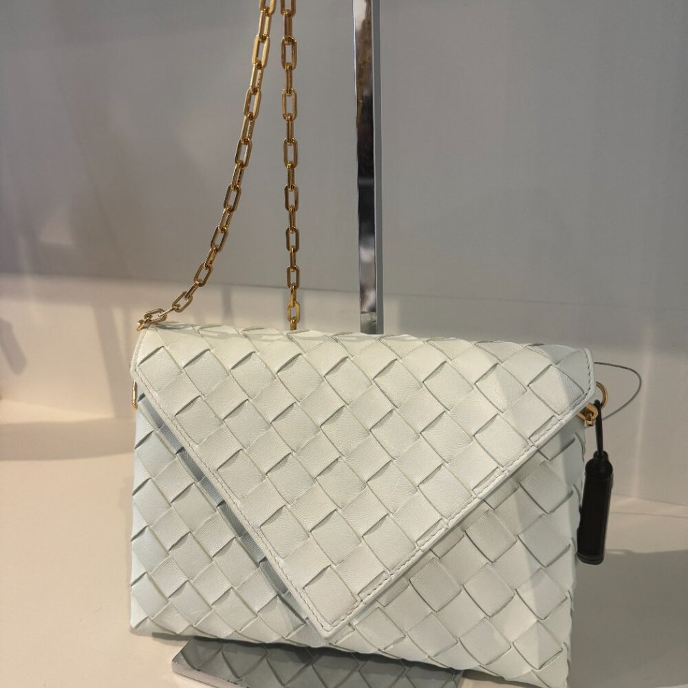 Bottega Veneta Blue Origami Bag